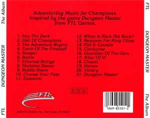 Dungeon Master The Album (USA) - Back Card Front