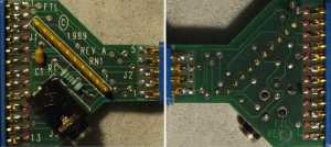 FTL Sound Adapter - Printed Circuit With Pin Numbers