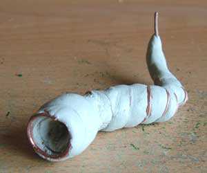 Sculpture - Magenta Worm Step 2