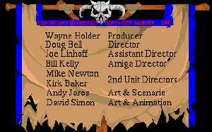 Chaos Strikes Back (Amiga) - Version 31E Credits