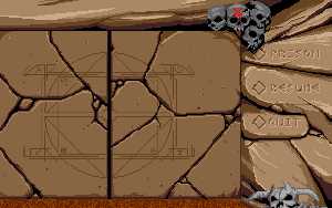 Chaos Strikes Back (Amiga) - Version 35M Main Menu