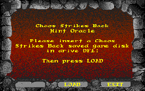 Chaos Strikes Back Hint Oracle (English Release 1)