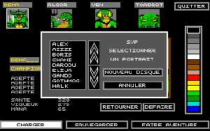 Chaos Strikes Back (Amiga) - Version U1F Champion Editor Load Portrait