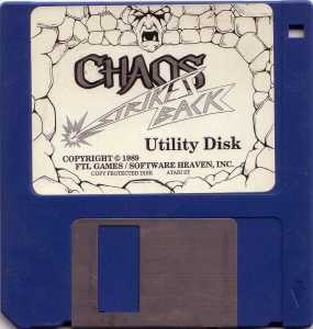 Chaos Strikes Back (Atari ST) - Utility Disk Front Chaos Strikes Back (Atari ST) - Utility Disk Front