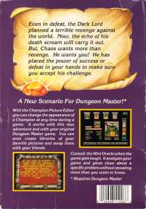 Chaos Strikes Back (France, Atari ST) - Box Back Chaos Strikes Back (France, Atari ST) - Box Back