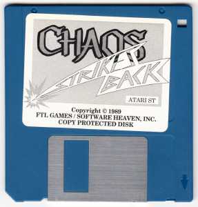 Chaos Strikes Back (France, Atari ST) - Game Disk Front Chaos Strikes Back (France, Atari ST) - Game Disk Front