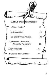 Chaos Strikes Back (France, Atari ST) - Mirrorsoft Edition Manual Page 005