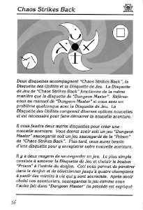 Chaos Strikes Back (France, Atari ST) - Mirrorsoft Edition Manual Page 018