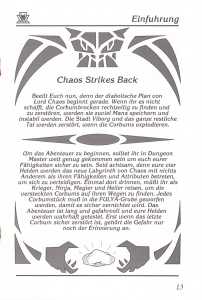 Chaos Strikes Back (Germany, Amiga) - Manual Page 015 Chaos Strikes Back (Germany, Amiga) - Manual Page 015
