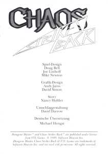 Chaos Strikes Back (Germany, Atari ST) - Psygnosis Edition Manual Page 003