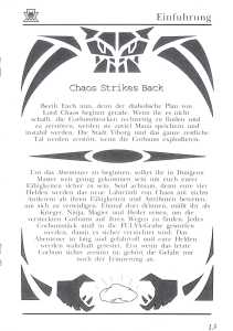 Chaos Strikes Back (Germany, Atari ST) - Psygnosis Edition Manual Page 013