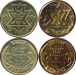 Chaos Strikes Back - Gor Coins Comparison Front Back