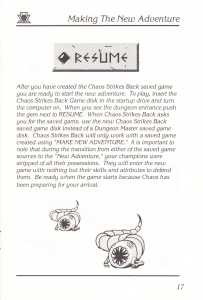Chaos Strikes Back (United Kingdom, Atari ST) - Manual Page 019 Chaos Strikes Back (United Kingdom, Atari ST) - Manual Page 019