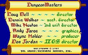 Dungeon Master (Apple IIGS) - Credits