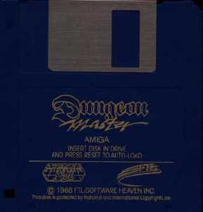 Dungeon Master (Europe, Amiga) - Mirrorsoft Second Edition (Alternate) Disk Front