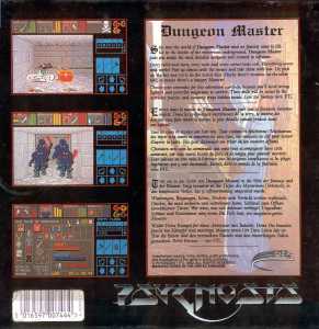 Dungeon Master (Europe, PC) - Psygnosis Edition Box Back Dungeon Master (Europe, PC) - Psygnosis Edition Box Back