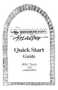 Dungeon Master (Europe, PC) - Quick Start Guide Page 001 Dungeon Master (Europe, PC) - Quick Start Guide Page 001