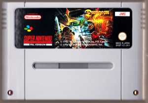 Dungeon Master (Europe, Super NES) - Cartridge Front