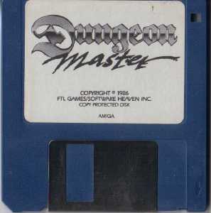 Dungeon Master (France, Amiga) - Mirrorsoft First Edition Disk Front