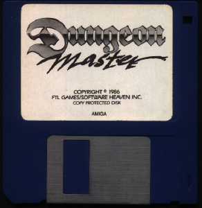 Dungeon Master (France, Amiga) - Mirrorsoft Second Edition Disk Front