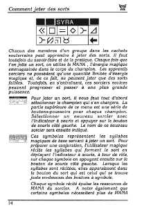 Dungeon Master (France, Atari ST) - Mirrorsoft Edition Manual Page 040 Dungeon Master (France, Atari ST) - Mirrorsoft Edition Manual Page 040