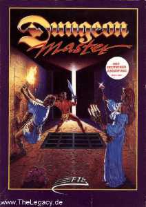 Dungeon Master (Germany, Amiga) - Mirrorsoft First Edition Box Front Dungeon Master (Germany, Amiga) - Mirrorsoft First Edition Box Front
