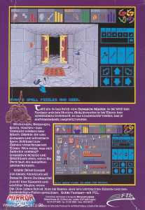 Dungeon Master (Germany, Amiga) - Mirrorsoft Second Edition Box Back