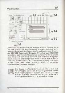 Dungeon Master (Germany, Atari ST) - Mirrorsoft Edition Manual Page 040 Dungeon Master (Germany, Atari ST) - Mirrorsoft Edition Manual Page 040