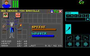 Dungeon Master (Germany, PC) - Inventory