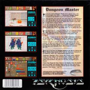 Dungeon Master (Germany, PC) - Psygnosis Edition Box Back Dungeon Master (Germany, PC) - Psygnosis Edition Box Back