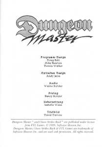 Dungeon Master (Germany, PC) - Psygnosis Edition Manual Page 003