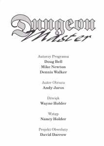 Dungeon Master (Poland, PC) - Manual Page 003 Dungeon Master (Poland, PC) - Manual Page 003
