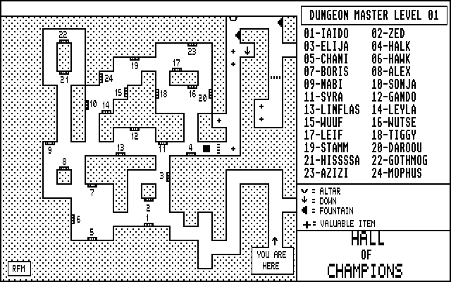 Dungeon Master - RFM Dungeon Level 01