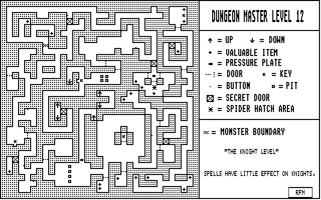 Dungeon Master - RFM Dungeon Level 12