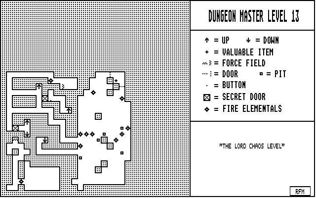 Dungeon Master - RFM Dungeon Level 13