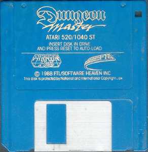 Dungeon Master (United Kingdom, Atari ST) - Disk Front Dungeon Master (United Kingdom, Atari ST) - Disk Front