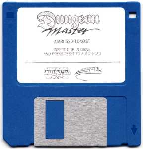 Dungeon Master (United Kingdom, Atari ST) - Disk With Sticker Front Dungeon Master (United Kingdom, Atari ST) - Disk With Sticker Front
