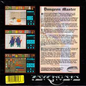 Dungeon Master (United Kingdom, PC) - Psygnosis Edition Box Back Dungeon Master (United Kingdom, PC) - Psygnosis Edition Box Back