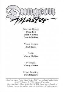 Dungeon Master (United Kingdom, PC) - Psygnosis Edition Manual Page 003