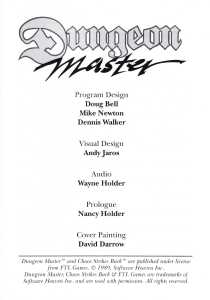 Dungeon Master (United Kingdom, PC) - Psygnosis Edition Manual Page 003 Dungeon Master (United Kingdom, PC) - Psygnosis Edition Manual Page 003