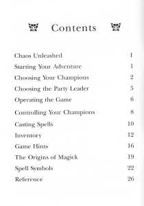 Dungeon Master (United Kingdom, PC) - Psygnosis Edition Manual Page 004