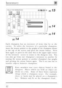 Dungeon Master (United Kingdom, PC) - Psygnosis Edition Manual Page 032