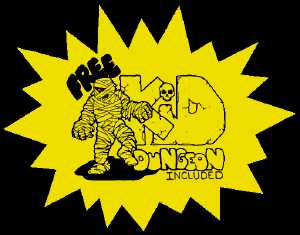 Dungeon Master (USA, Apple IIGS) - Kid Dungeon Sticker Front