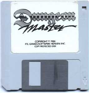 Dungeon Master (USA, Atari ST) - Disk Front