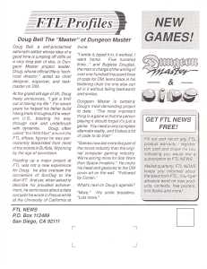 Dungeon Master (USA, Atari ST) - Early Box FTL News Vol 1 No 5 Page 004