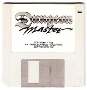 Dungeon Master (USA, Atari ST) - Early Box Game Disk Front