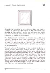 Dungeon Master (USA, Atari ST) - Early Box Manual Page 026
