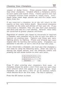 Dungeon Master (USA, Atari ST) - Early Box Manual Page 028