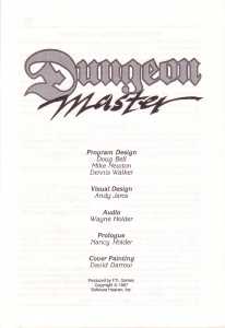 Dungeon Master (USA, PC) - Manual Page 003