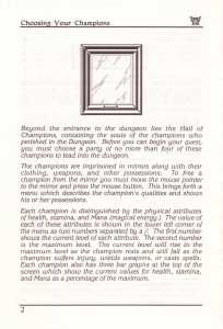 Dungeon Master (USA, PC) - Manual Page 026